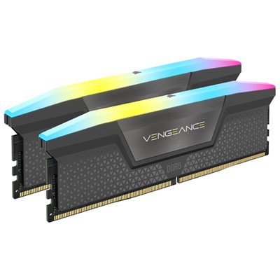 Corsair Vengeance RGB 16GB (2 x 8GB) DDR5 6000MHz Desktop Memory (CMH16GX5M2Y6000Z36)