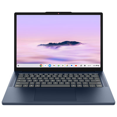 Portable Chromebook Plus De 14 Po De Lenovo - Bleu Cosmique (Core 3 N355 D'intel/ram 8 Go/ssd 128 Go/chromeos)