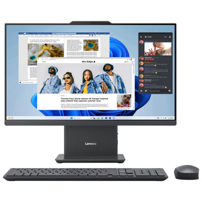 Lenovo IdeaCentre All-in-One Desktop 23.8" FHD Touch - Luna Grey - Intel Core 5 210H, 16GB Memory, 512GB SSD, Win 11
