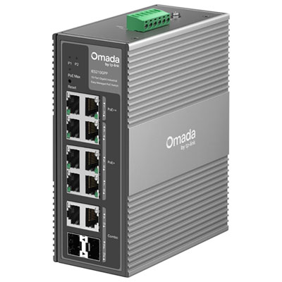 TP-Link Omada 10-Port Gigabit Easy Managed Switch with 6-Port PoE+