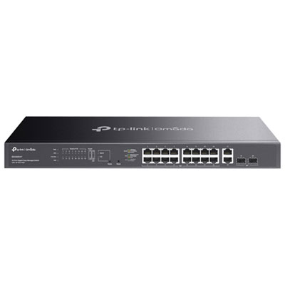 Commutateur Gigabit À 20 Ports Easy Managed Omada De Tp-Link Avec 16 Ports Poe+ (Es220Gmp)