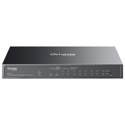 Commutateur Gigabit À 10 Ports Easy Managed Omada De Tp-Link Avec 8 Ports Poe+ (Es210Gp)