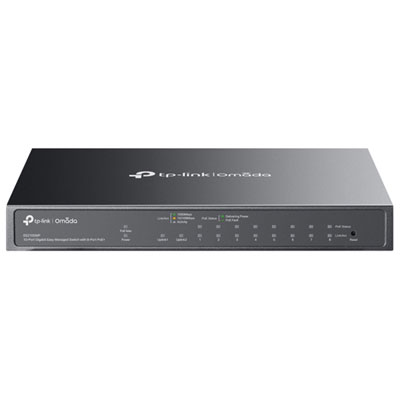 Commutateur Gigabit À 10 Ports Easy Managed Omada De Tp-Link Avec 8 Ports Poe+ (Es210Gmp)