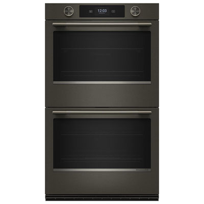 Four Mural Électrique À Cuisson Rapide Double 10 Pi³ 30 Po De Kitchenaid (Koed930Sbe) - Minerai Noir