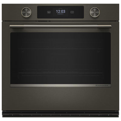 KitchenAid 30" 5.0 Cu. Ft. Steam Electric Wall Oven (KOES930SBE) - Black Ore