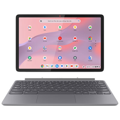 Chromebook À Écran Tactile De 10,95 Po Chromebook Duet De Lenovo - Gris Lunaire (Kompanio 838 De Mediatek/ram 8 Go/emmc Tlc 128 Go/chromeos)