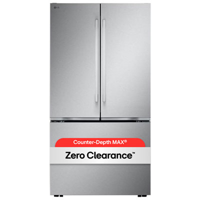 LG 36" 25 Cu. Ft. Zero Clearance Counter Depth Max Energy Star French Door Refigerator - Water Dispenser & Auto Ice Maker - SS Love the size and the sleek clean lines