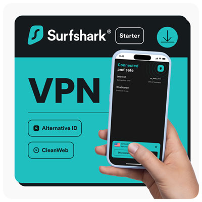 Surfshark Starter VPN - 1 Year - Digital Download
