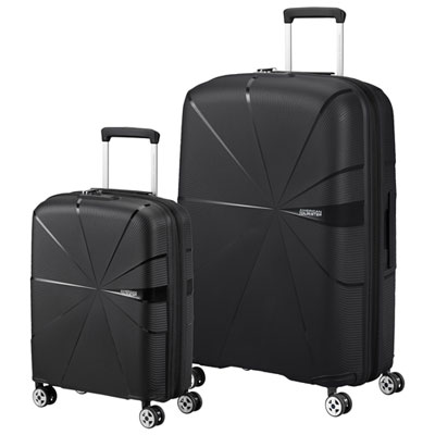 American Tourister StarVibe 2-Piece Hard Side Expandable Luggage Set - Black