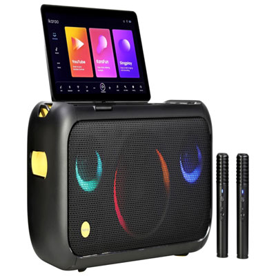 Système De Karaoké Bluetooth Break X1 D'ikarao Avec Écran Tactile Hd De 13,3 Po