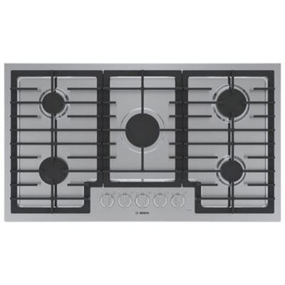 "Open Box - Bosch 36"" 5-Burner Gas Cooktop (NGM5659UC) - Stainless Steel - Perfect Condition"
