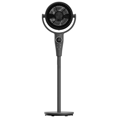 "Ecohouzng Turbo Pedestal Fan with Wide Area Cooling - 7"" - White"