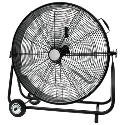 "Ecohouzng Heavy-Duty Utility Drum Air Mover - 24"" - Black"