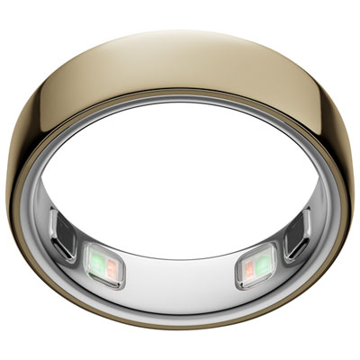 Oura Ring 5 Smart Ring with Health, Sleep & Fitness Tracking - Gold - Size 8 Love!!!