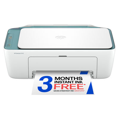 HP DeskJet 2942 Wireless All-In-One Inkjet Printer - Bristol Blue