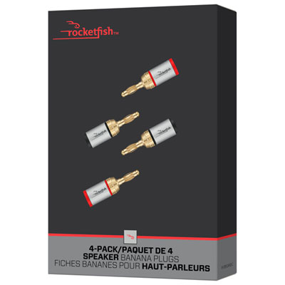 Rocketfish Banana Plug - 4 Pack