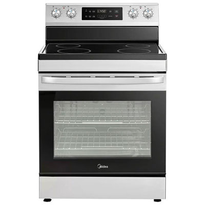 "Open Box - Midea 30"" 6.3 Cu. Ft. Freestanding Electric Range (MER30B14ASTC) - Stainless Steel - Scratch & Dent"