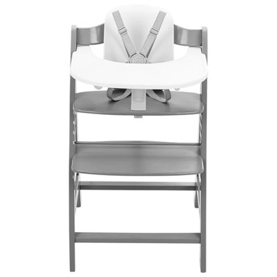 Chaise Haute Avec Siège Et Plateau Pour Bébé Alpha+ De Hauck - Gris