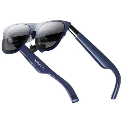 XREAL 1S AR Glasses with 52° FOV, Up to 500" 120Hz Spatial Screen & Audio - Cobalt Blue