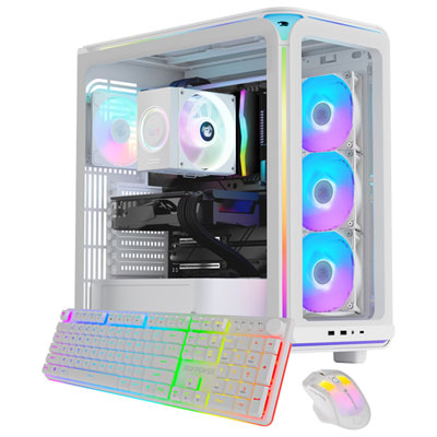 iBUYPOWER Element Pulse X Gaming PC - White (AMD Ryzen 7 8700F/16GB RAM/1TB SSD/GeForce RTX 5060/Windows 11) - En Great Purchase