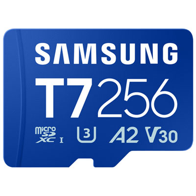 Carte Mémoire Microsdxc Uhs-I 256 Go 170 Mo/s T7 De Samsung