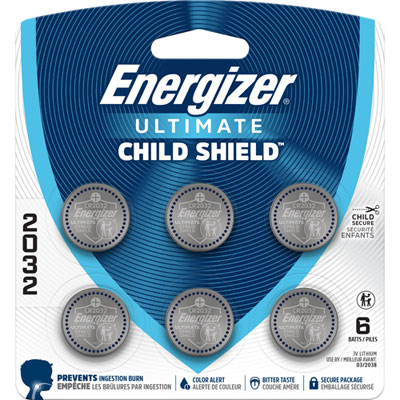 Energizer Ultimate CR2032 Lithium Coin 3-Volt Battery - 6 Pack