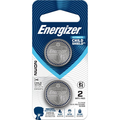 Energizer Ultimate CR2032 Lithium Coin 3-Volt Battery - 2 Pack