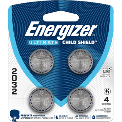 Energizer Ultimate CR2032 Lithium Coin 3-Volt Battery - 4 Pack