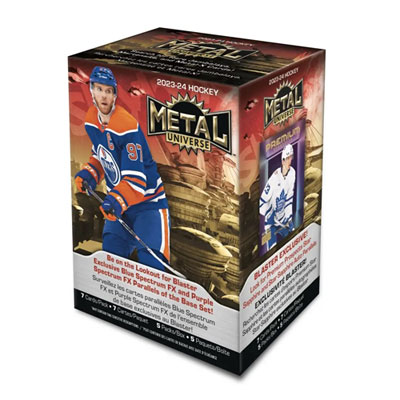 Skybox Metal Universe 2023-24 Hockey Trading Cards - Blaster Box - 5 Pack