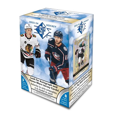 Upper Deck SP Rookie 2023-24 Hockey Trading Cards - Blaster Box - 8 Pack