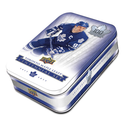Upper Deck Toronto Maple Leafs Centennial 2017 Hockey Trading Cards - Tin Box - 12 Pack