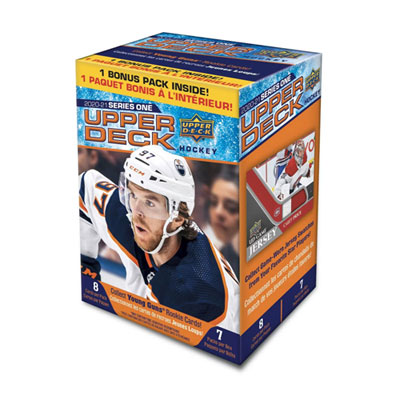 Upper Deck Series 1 2020-21 Hockey Trading Cards - Mass Blaster Box - 7 Pack