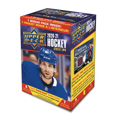 Upper Deck Series 2 2020-21 Hockey Trading Cards - Mass Blaster Box - 7 Pack