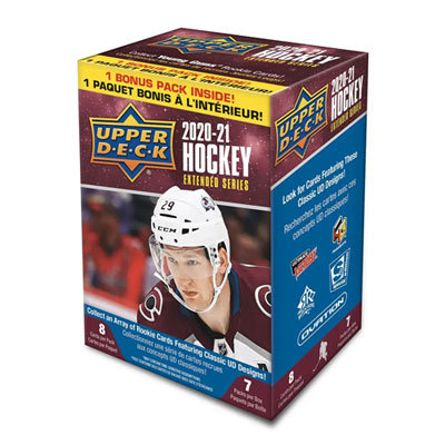 Upper Deck Extended Series 2020-21 Hockey Trading Cards - Blaster Box - 7 Pack