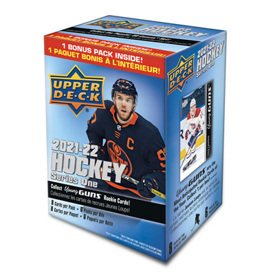 Upper Deck Series 1 2021-22 Hockey Trading Cards - Blaster Box - 6 Pack