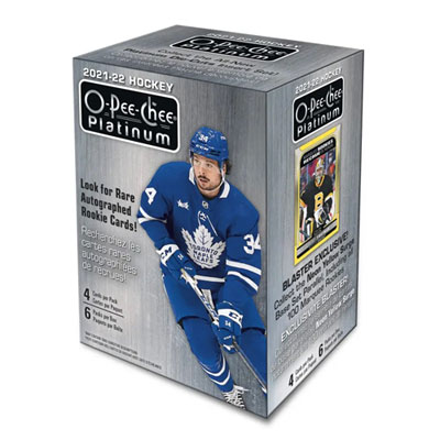 Upper Deck O-Pee-Chee Platinum 2021-22 Hockey Trading Cards - Blaster Box - 6 Pack
