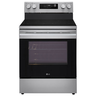 Cuisinière Électrique Autonome Avec Convection Véritable Et Friture À L'air 6,3 Pi³ 30 Po De Lg (Lren6321Ve) - Acier Inoxydable