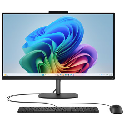 HP OmniStudio All-in-One Desktop 27" FHD - Jet Black - AMD Ryzen AI 7 445, 16GB Memory, 1TB SSD, Win 11 Great computer