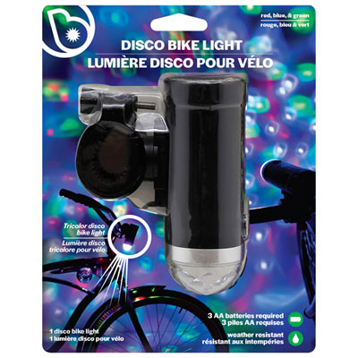 Brightz Tri-Colour Disco Bicycle Light (L6494-CA)