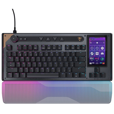 Turtle Beach Command Series KB7 Backlit Mechanical Titan Switches TKL Gaming Keyboard - Black - Bilingual