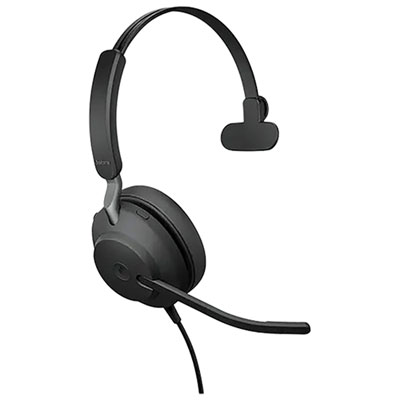 Jabra Evolve2 40 SE Mono Headset with Microphone - Black
