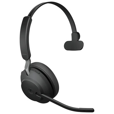 Jabra Evolve2 65 On-Ear Noise Cancelling Bluetooth Headphones (26599-899-899-01) - Black
