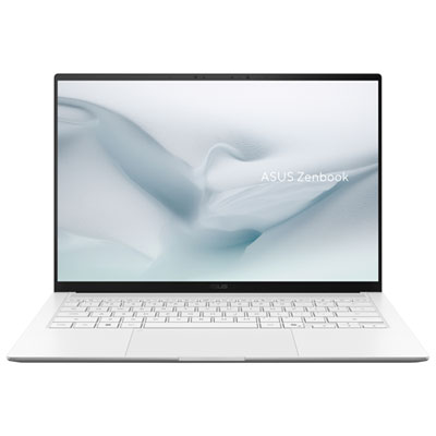 Portable À Écran Tactile De 14 Po Zenbook S14 Ai Pc D'asus - Blanc Scandinave (Core Ultra 7 355 D'intel/ram 16 Go/ssd 512 Go/win11)
