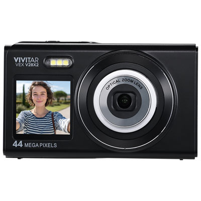 Vivitar Dual Screen 13MP 3x Optical Zoom Digital Camera - Black