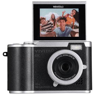 Appareil Photo Numérique Vivitar Snapshot Pro 4K 5 Mpx Avec Zoom 8X - Noir
