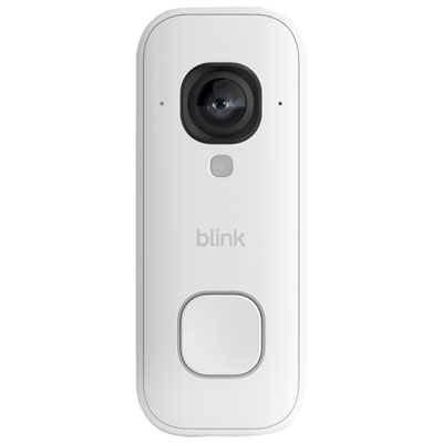 Blink 2K+ Wired Wi-Fi Video Doorbell - White