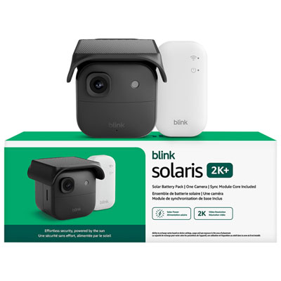 Blink Outdoor 2K+ Wi-Fi 2K IP Camera with Solaris Battery Pack - Black