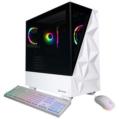 CyberPowerPC Gamer Master Gaming PC - White (AMD Ryzen 7 9700X/16GB RAM/1TB SSD/GeForce RTX 5060 Ti/Win11) - En