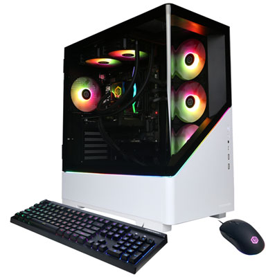 CyberPowerPC Gamer Supreme Gaming PC - White (Intel Core Ultra 7 265F/16GB RAM/2TB SSD/GeForce RTX 5060/Win11) -En