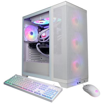 CyberPowerPC Gamer Supreme Gaming PC - White (Intel Core Ultra 7 265F/32GB RAM/2TB SSD/GeForce RTX 5060 Ti) -En